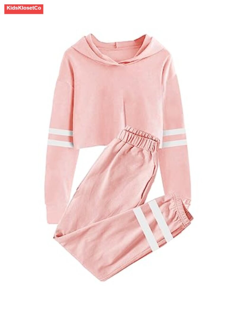 Meikulo Girls 2 Piece Hoodie and Jogger Set Cotton Blend Loungewear